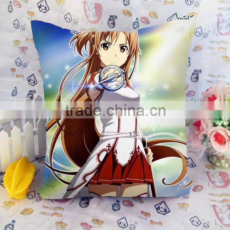 Custom made printed sword art online throw pillow