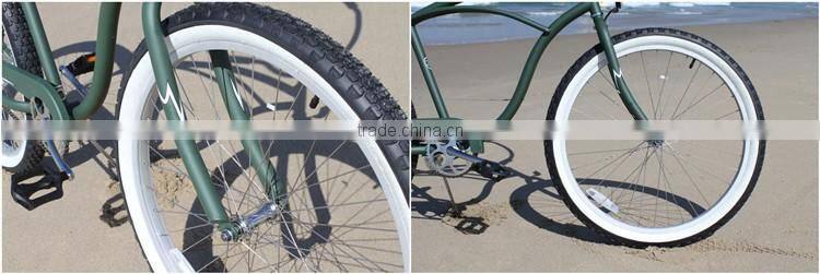 26" brown single speed beach cruiser bike/wholesale cruiser bikes/cruiser bicicleta for sale (PW-B26365)
