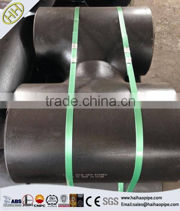 ASTM A234 WPB ASME B16.11 Seamless Carbon steel (EQUAL,REDUCING) TEE pipe fitting