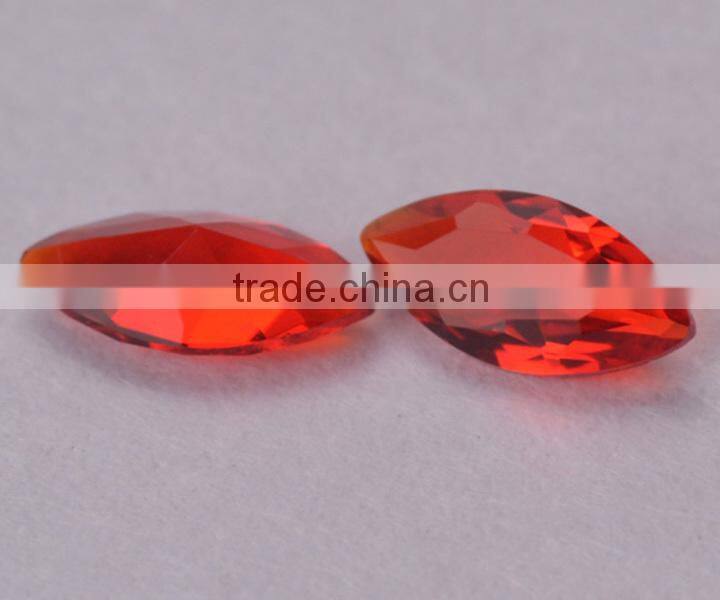 China manufacturer oval decorate blue aquamarine glass gem stone for making jewelry