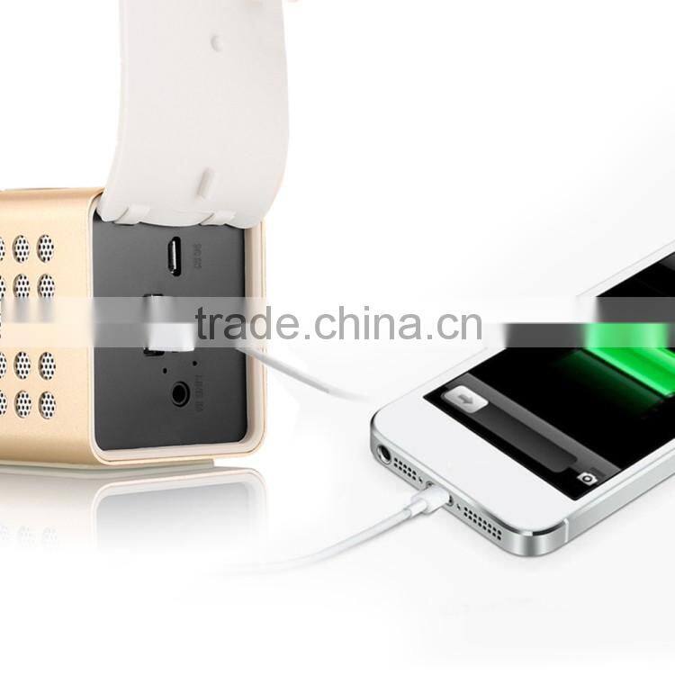 Dual channel stereo aluminum bluetooth speaker support TF card