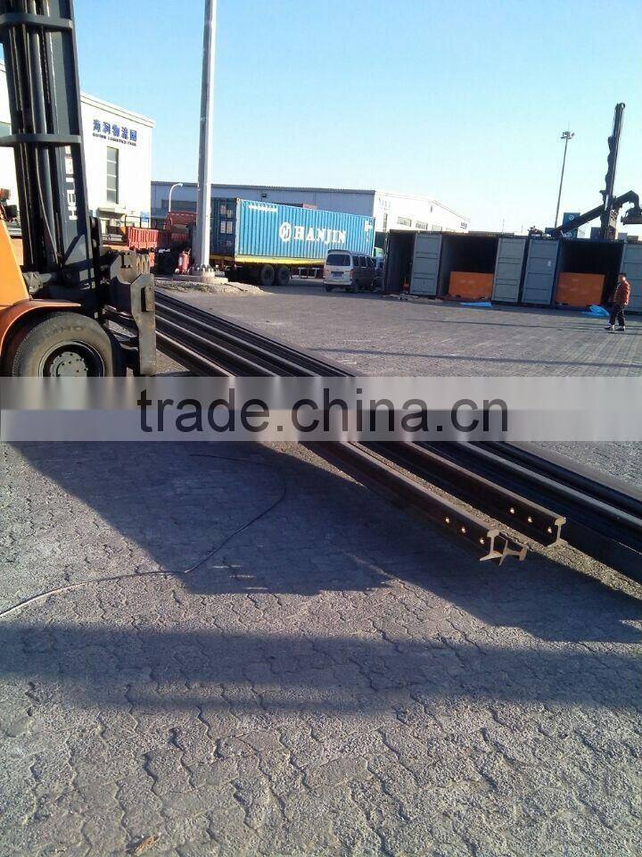 Cheapest perforated 55Q,50Q,Q235 30 Kg/m light steel railway