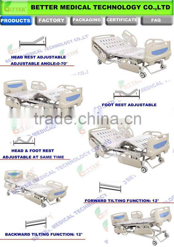 ICU Five-function electric hospital ward bed