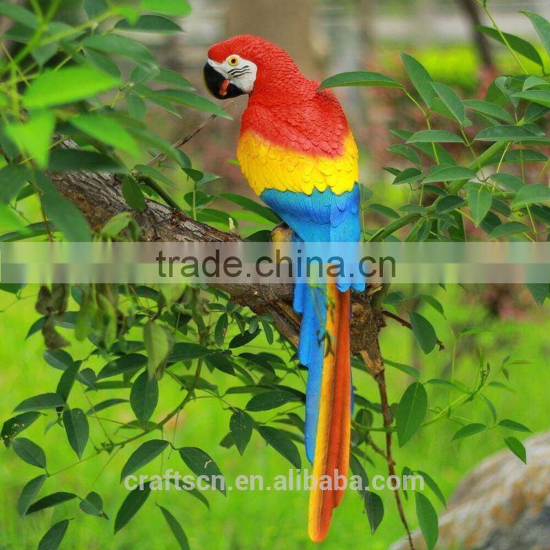 Small decoration resin bird of parrot