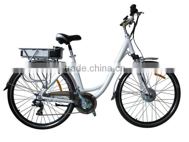POWFU 28" electric bicycle-700c, 28" city star electric bike, EN15194 approval, with front light, cheap ebike