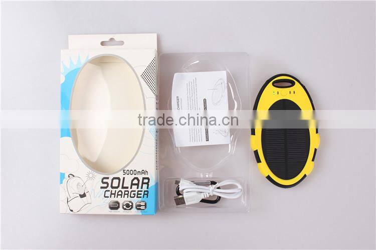 solar power bank 4000mah polymer portable cell