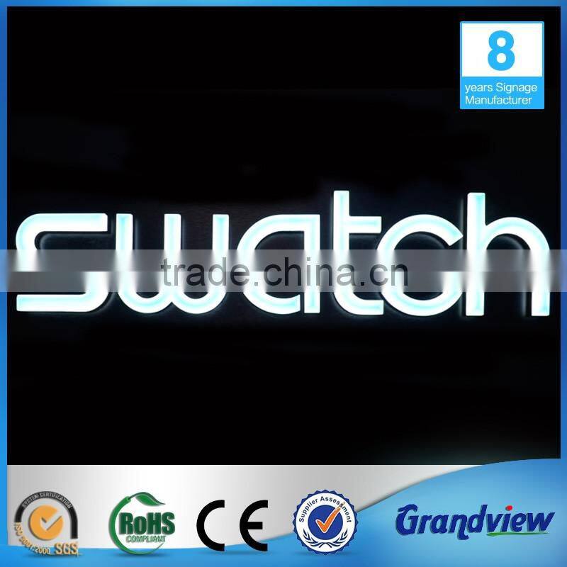 Outdoor customized front lit acrylic alphabet letter