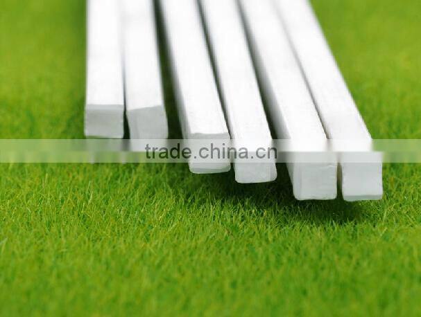 white plastic model square tube in plastic profile