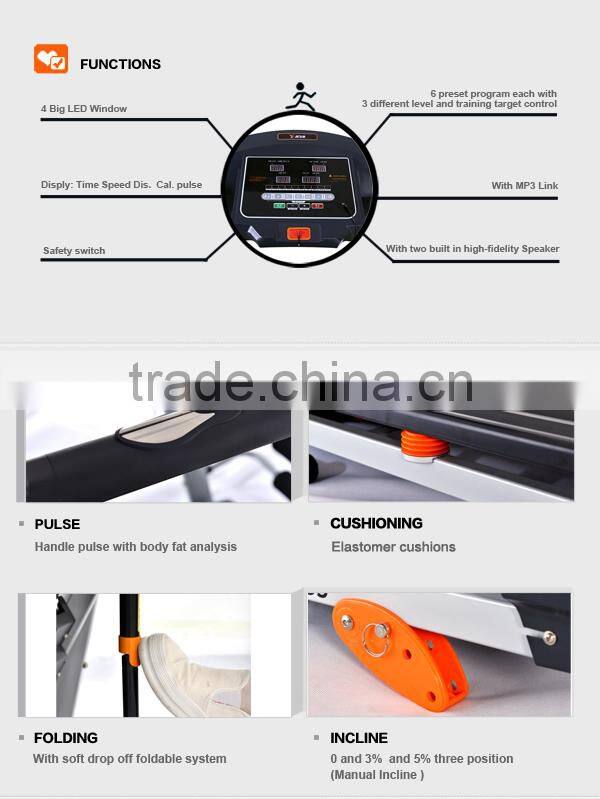 2016 professional design fitness treadmill