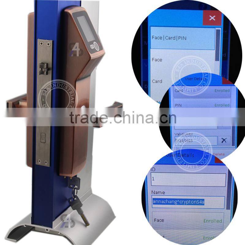 Facial recognition access keypad biometric lock