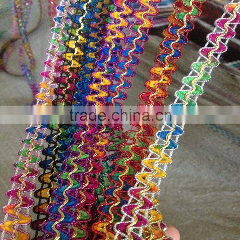 gold sequins decorative braid lace ribbon trim sew on dress