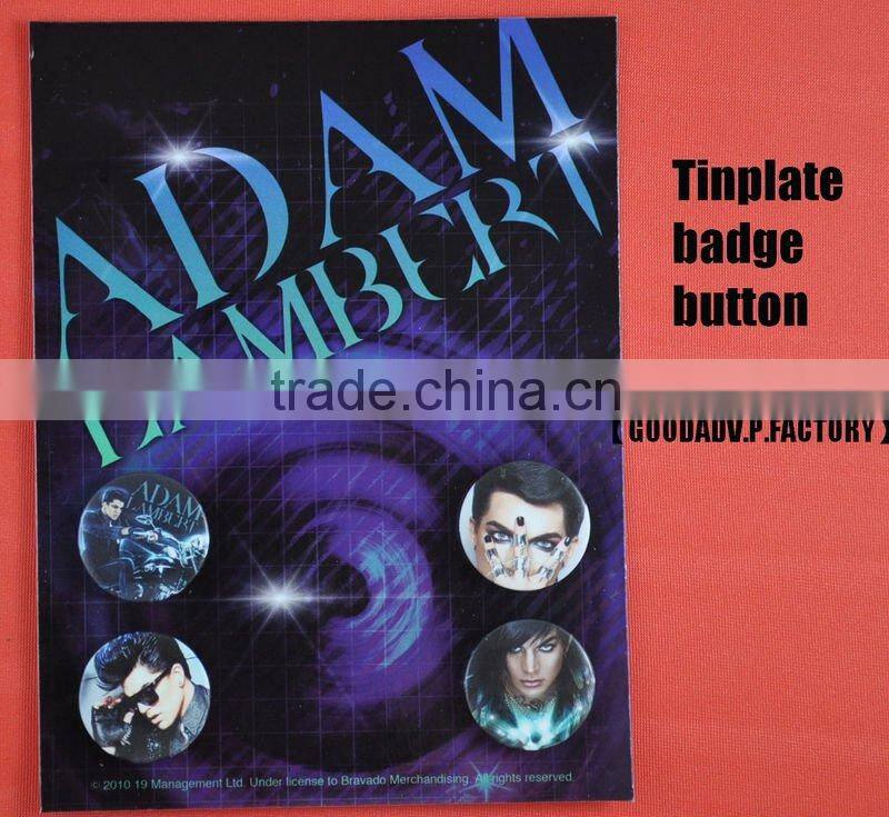 Promotion gifts letters metal badge button