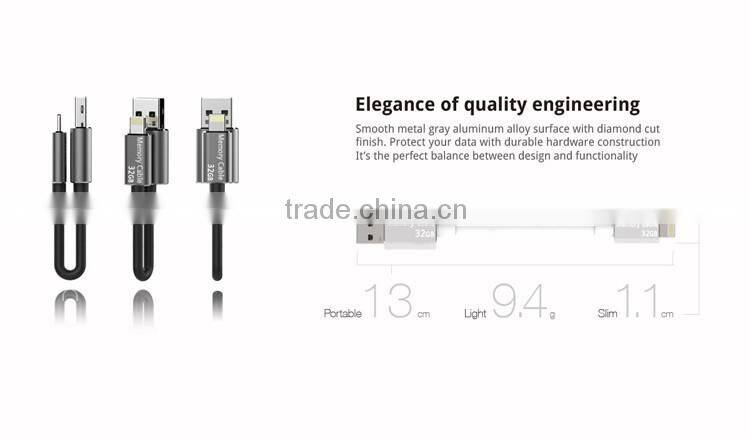 2015 Newest OTG USB Flash Drive for iPhone iPad 8G 16G 32G 64GB U Disk for Apple Smart Phone