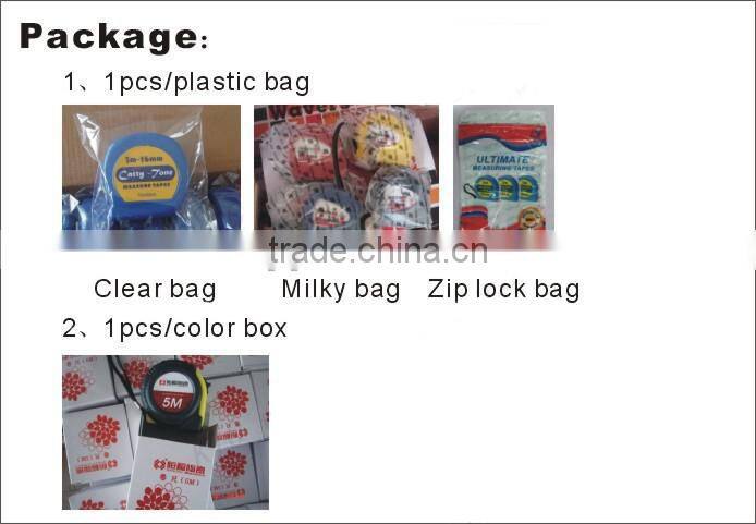 ABS TPR disposable brand designer tape measures 3m 5m stanley tape measure