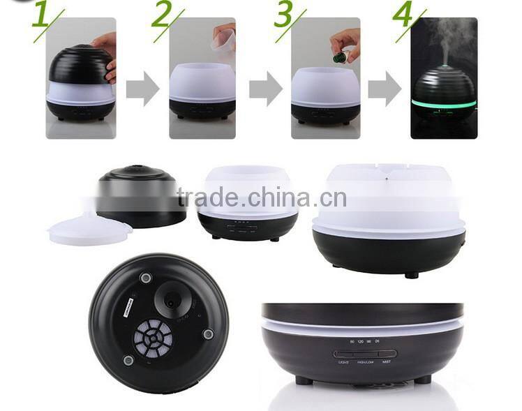 360ml Cool Mist Humidifier Ultrasonic Aroma Essential Oil Diffuser for Office Home Bedroom Living Room Study Yoga Spa