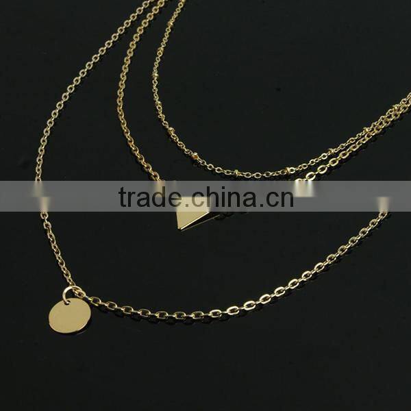 gold teenage jewelry fashion alloy necklaces jewelries