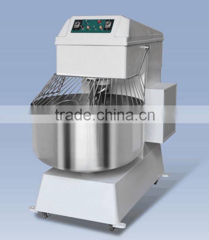 100 Liter Large double motor double speed 40 KG Spiral dough mixer for bakery