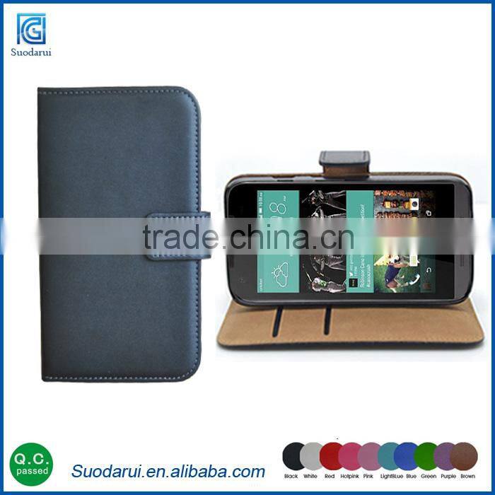 wallet leather flip case For HTC Desire 520 leather cover Best price