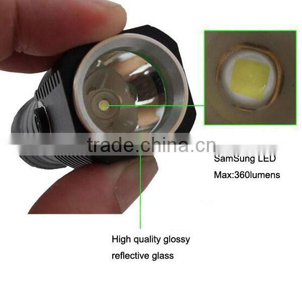 hot sales led torch flashlights lamp 5W Aluminium rechargeable battery led flashlights