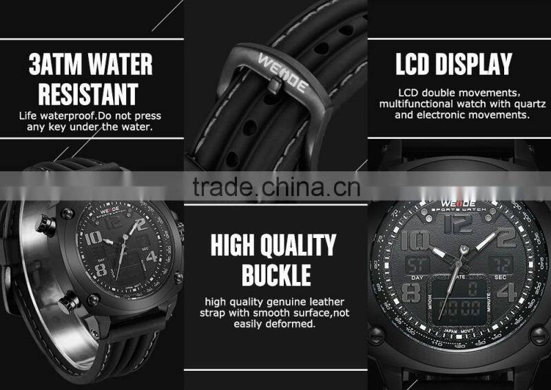 New arrival china suppliers weide watches men luxury LCD digital watch