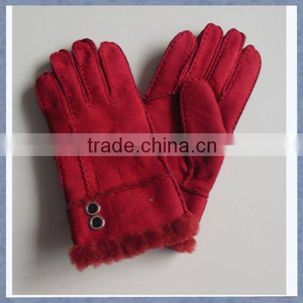 Wholesale Custom Green Fur Gloves and Mittens For Women