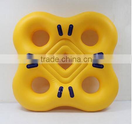 Inflatable snow tube for skiing,inflatable sport tube, durable pvc water tube with handles