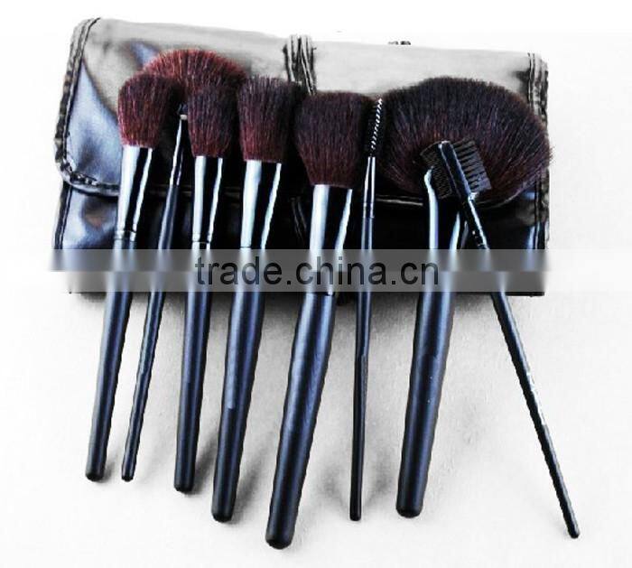 Black Popular High Quality 8 Piece Makeup Brush Set