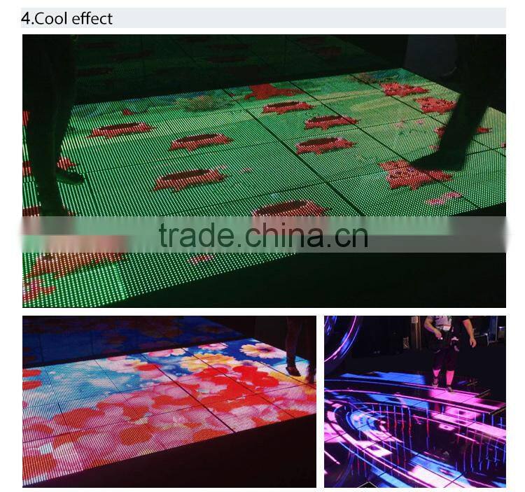 wedding led P7.8 dancing floor tiles dj mat lighting