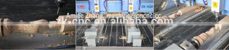 2 Heads 2 Rotary Axis Flat Cylinder Engraving Machine CNC Router DSP A18 4 Axis System ZK-1325