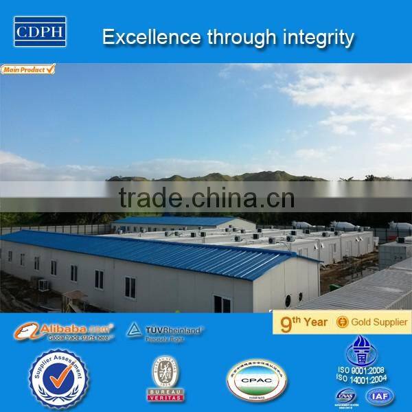 China aliababa galvanized steel structure prefabricated house prices in Papua New Guinea