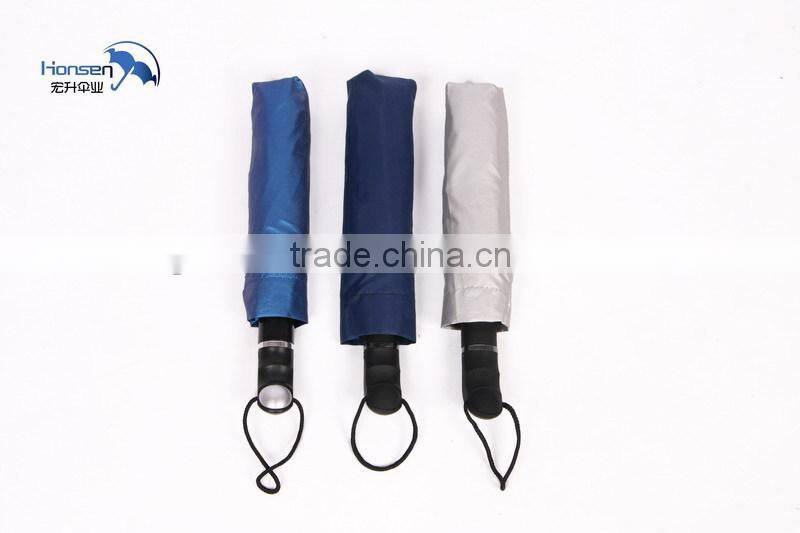high quality 190T Nylon Fabric Material auto open and auto close umbrella folding umbrella sun protect umbrella