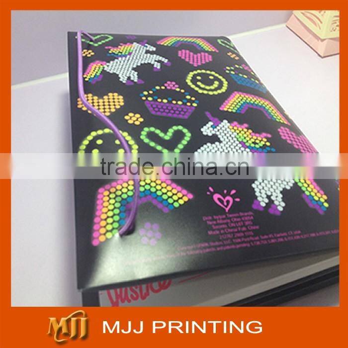 School supply PP cover spiral notebook Wire O diary book with plastic PP cover
