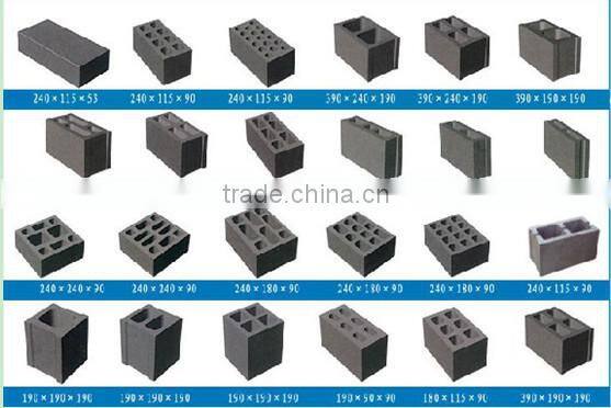 cement brick block making machine price in hot sale