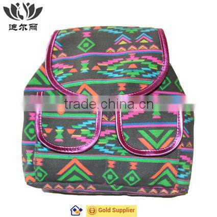 Hot selling women custom canvas backpack