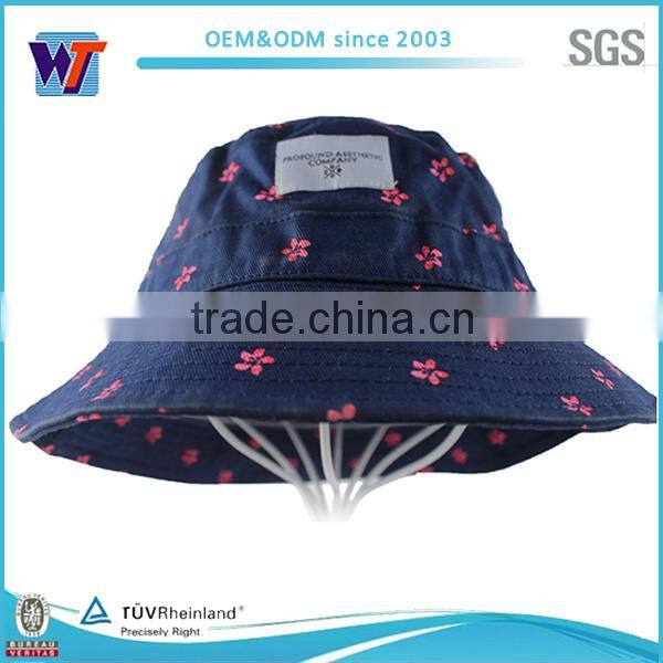 Blue corduroy bucket hats made in china reversible bucket hat with reflective trim