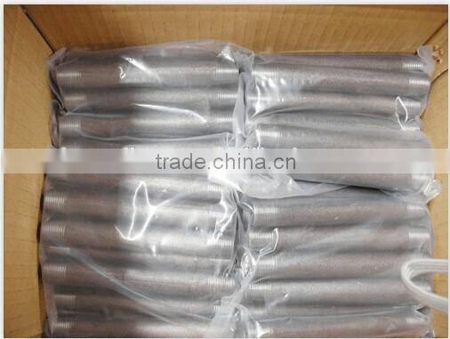 Astm A733 sch40 stainless steel male threaded pipe nipple