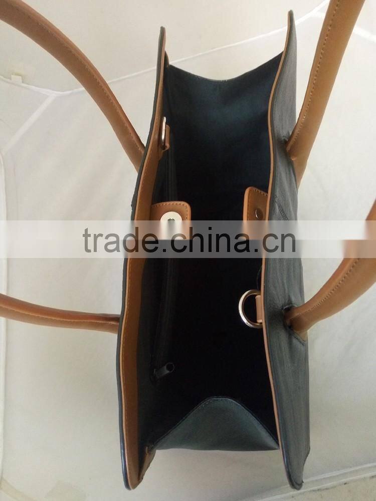 China gorgeous brand handbags genuine leather tote hand bags western purses handbags