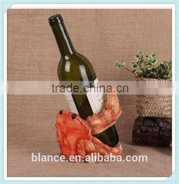 decorative wine bottle holder crab and lobster design