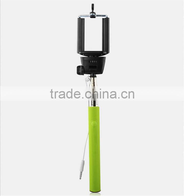 Extendable stainless steel Z07-5S selfie stick for all mobile phone monopod