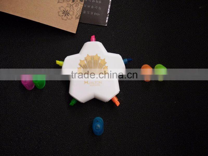 high quality hot selling Promotional gift flower shaped highlighter pen