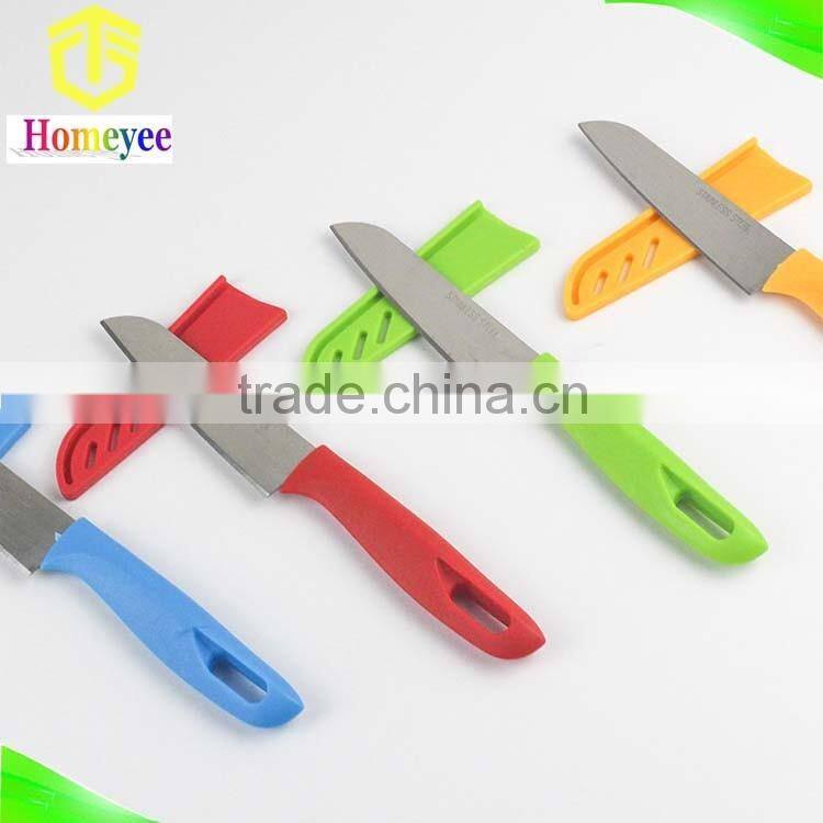 Candy color fruit paring knife blade utility