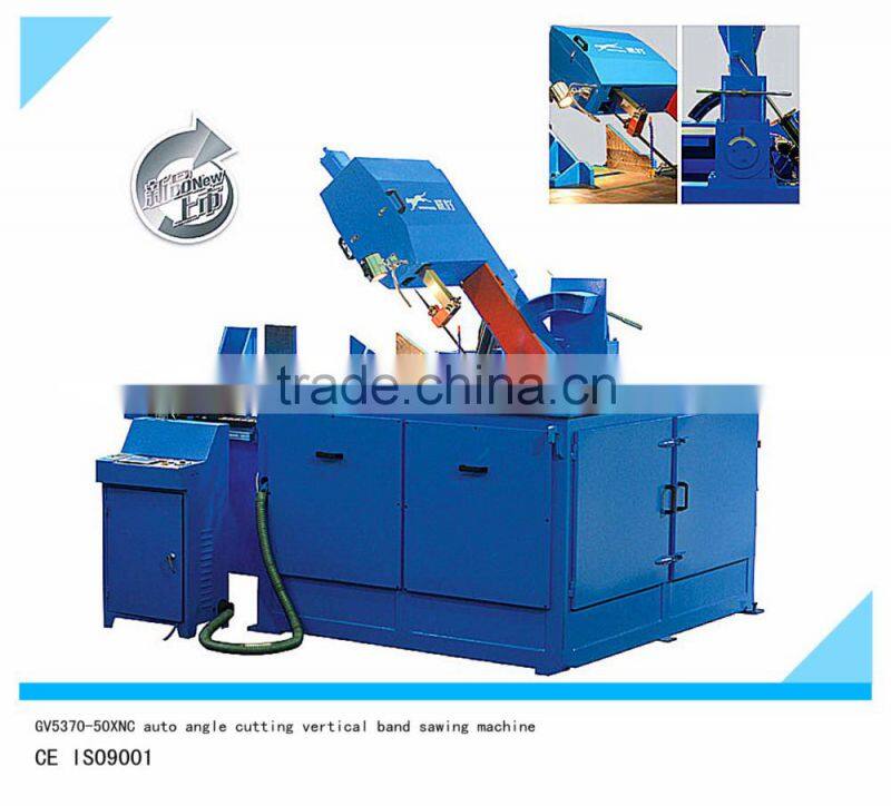 0-60 degree angle CNC vertical sawing machine GV5370-50XNC band saw