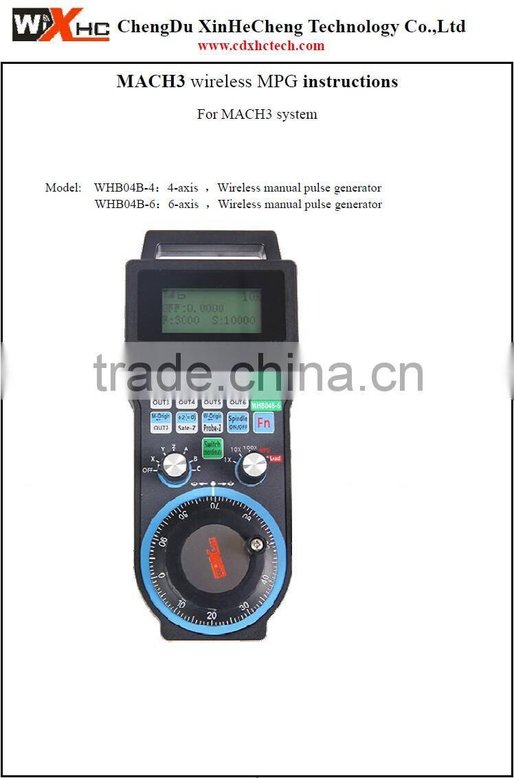 XHC 2016 CNC Mach3 4 Axis USB HandWheel Pulse 100PPR Optical Encoder Generator MPG Pendant