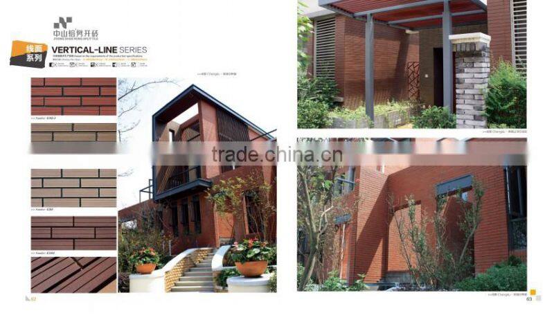 split tiles split tile split brick terracotta facade exterior wall tiles, terracotta red brick wall tile