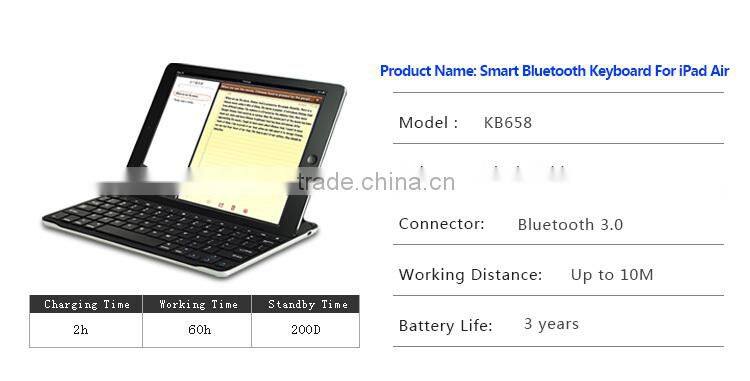 KB658 keyboard bluetooth for tablet ipad air is a ultra mini usb keyboard KB658 can not use keyboard drawer