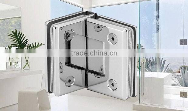 90 degree double side glass clamp,shower glass hardware