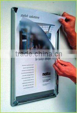 Hotsell indoor advertising board frame with round corner, aluminum advertising frame