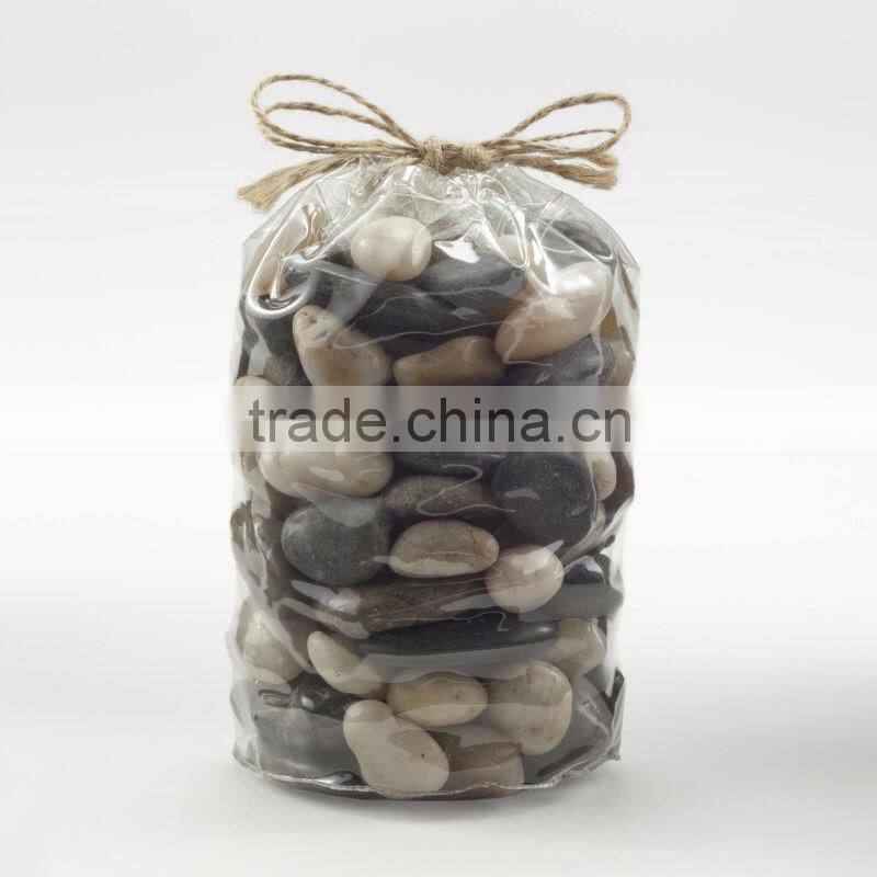 Engraved Lucky Stone, Words Cobble Stone, Natural Decorative Stone