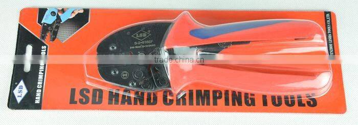 CE ROHS experience production for 10years LSDgood qutails pliers for wire-end ferrules S-2x616EF ratchet hand crimping tools