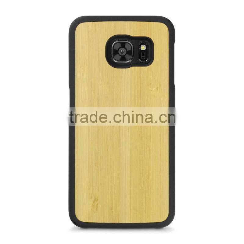 Manufacturer Price For Samsung S7 Case PC+Bamboo Wood for Samsung Galaxy S7 Case for S7 Edge